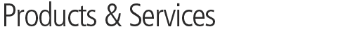 Products & Services