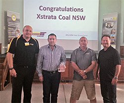 Xstrata Coal accepting the 2012 Global Industry Sustainability Award