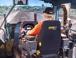 Immersive Technologies' Cat® 16M, 24M Grader Conversion Kit on PRO4 Advanced Equipment Simulator
