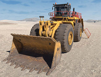 Immersive Technologies' Cat® 994H Wheel Loader Pre-Start Inspection Module