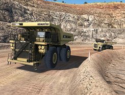 Immersive Technologies' Komatsu 860E Truck Simulation Graphics