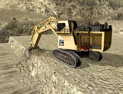 Immersive Technologies' Komatsu PC4000 Excavator Simulation Graphics