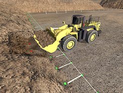 Immersive Technologies' Komatsu WA900-3 Wheel Loader Simulation Graphics