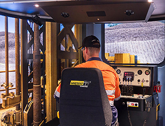 Immersive Technologies' Cat&reg; MD6290 Surface Drill Conversion Kit on PRO4 Advanced Equipment Simulator