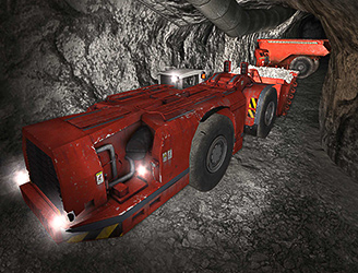 Immersive Technologies' Sandvik LH621, LH517 Underground Loader Simulation Graphics