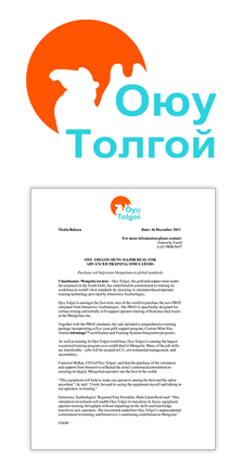 Oyu Tolgoi Media Release