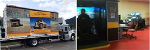In addition to their training center programs, College of the Rockies also runs a mobile training simulator course and travels anywhere in Western Canada to deliver the program.