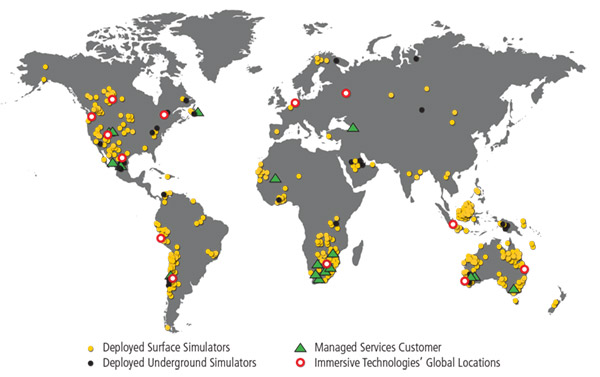 Global Deployment of simulators and Managed Services by Immersive Technologies