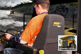 Simulator for Komatsu HD785-7 Truck