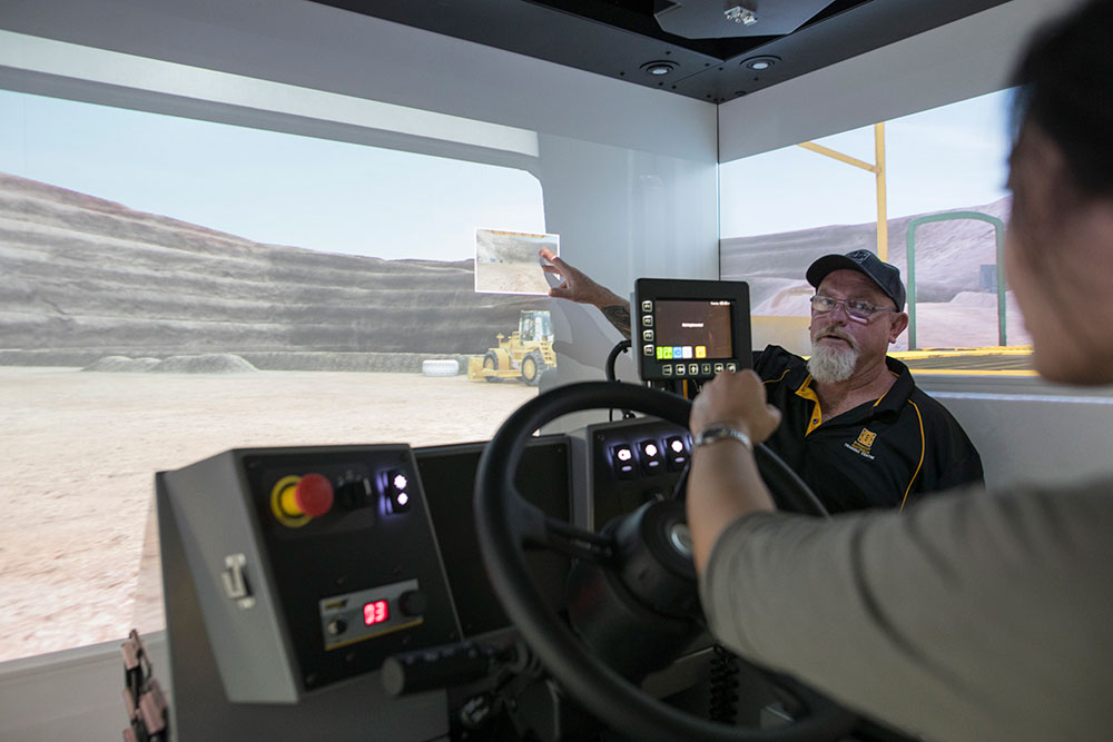 Simulateur pour camion souterrain Epiroc (Atlas Copco)