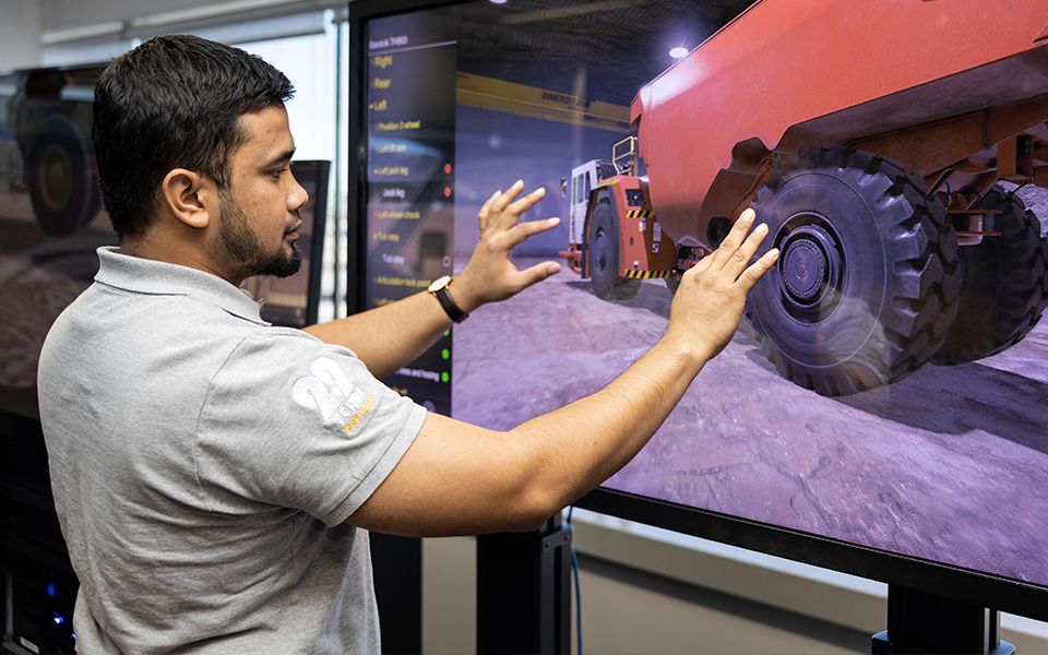 Pre-Start Inspection on Touchscreen