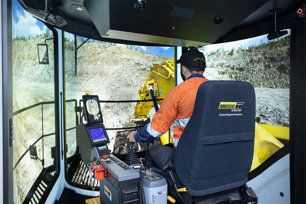 Komatsu PC2000-11 Excavator Training Simulator Module on PRO3