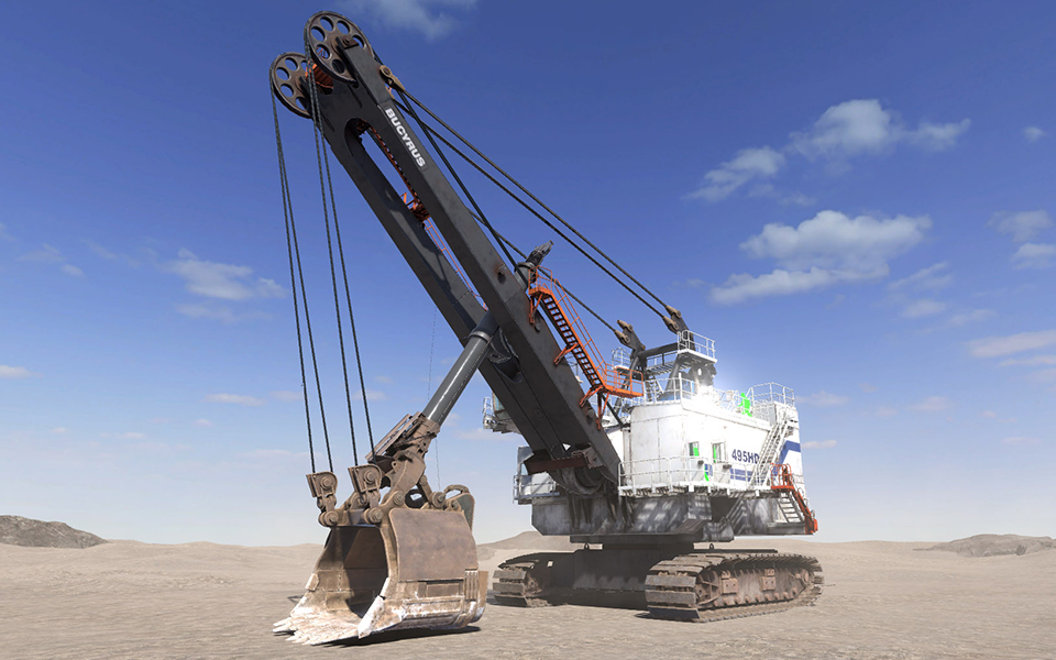 Bucyrus 495HR Rope Shovel