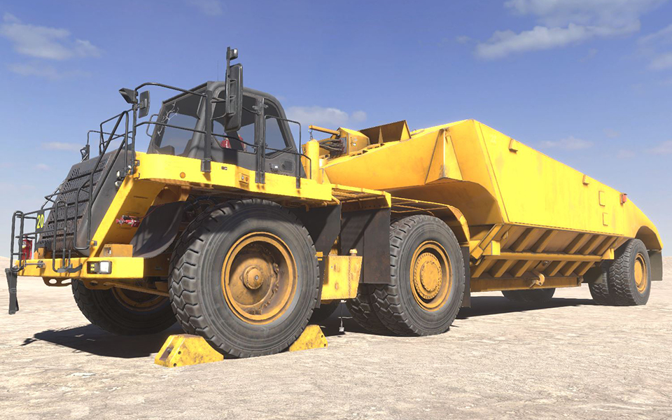 Cat® Belly Dump 777F Haul Truck