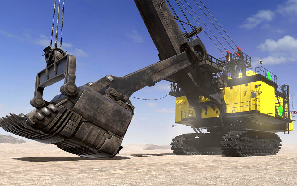 P&H 4100XPC Rope Shovel