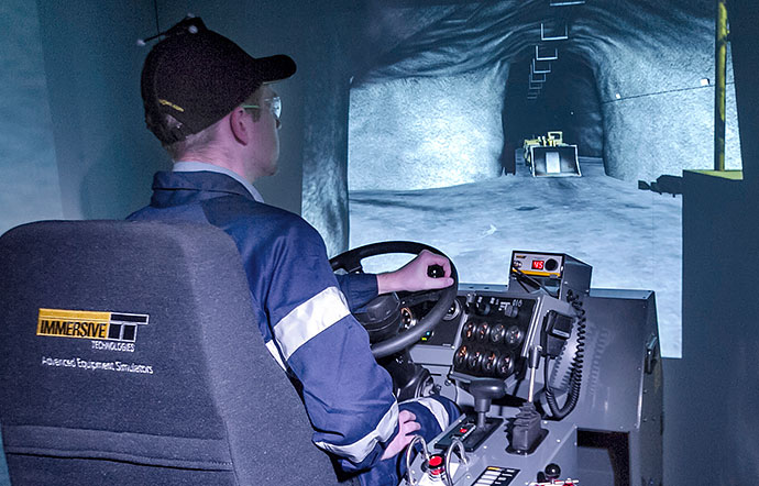 Simulator for Epiroc (Atlas Copco) Underground Truck MT 6020