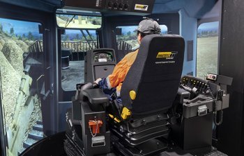 Simulator for Cat D8T Dozer