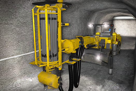 Simulator for Epiroc (Atlas Copco) Simba E7 C Longhole Production Drill Rig