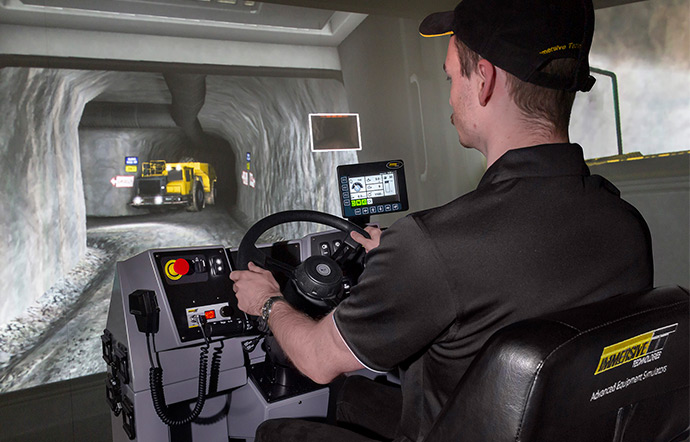 Simulator for Epico (Atlas Copco) MT65 Underground Truck