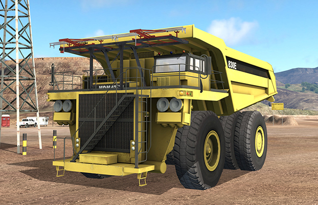 Simulator for Komatsu 730E-8 Haul Truck (Trolley Assist)