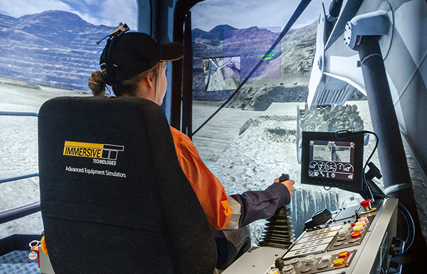 Simulator for Liebherr R9200 Excavator