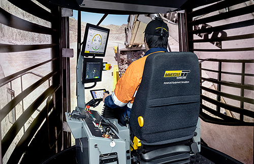 Simulator for Liebherr R9600 Diesel Excavator