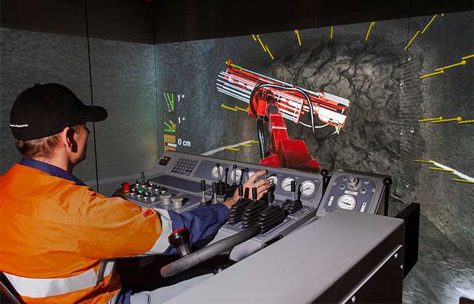 Simulator for Sandvik DS311 Bolter