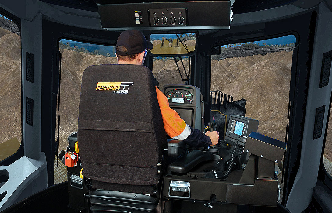 Simulator for Cat&reg; D11T Track Dozer