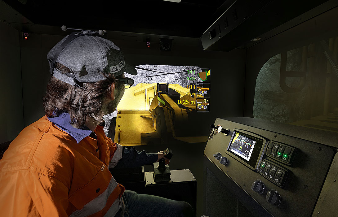 Simulator for Cat® R1700, R1700K, R1700 XE Underground Loaders