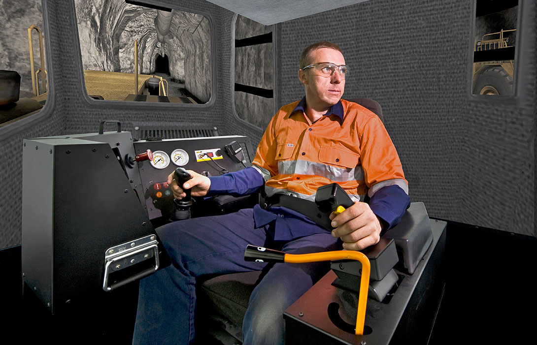Simulator for Cat&reg; R1700G, R2900G Underground Loaders