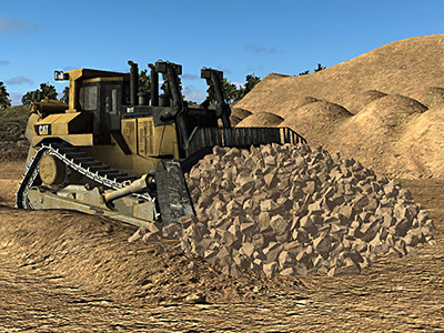 Cat D11T Dozing Training