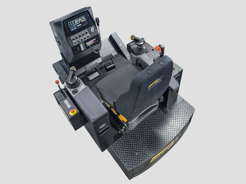 Komatsu D475A-5E0 Track Dozer (Palm Control) - Training Simulator Module (Overhead view)
