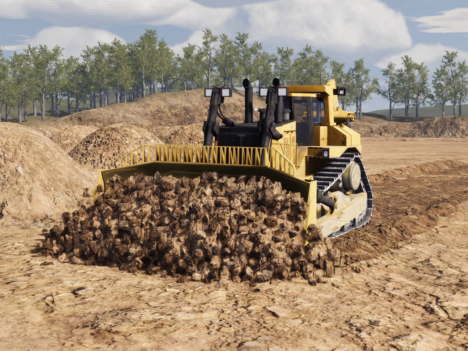 Cat D11 Dozing Training