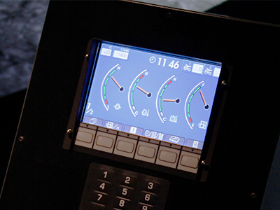 Komatsu PC4000-6 Monitoring Screen and Keypad