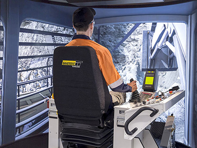 Simulateur pour les pelle/excavatrice de transport Liebherr R9400