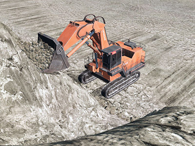 Hitachi EX5500-5 Digging Training