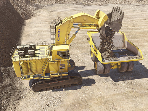 Komatsu PC7000-11, PC8000E-6, PC7000E-11 - Dumping Training