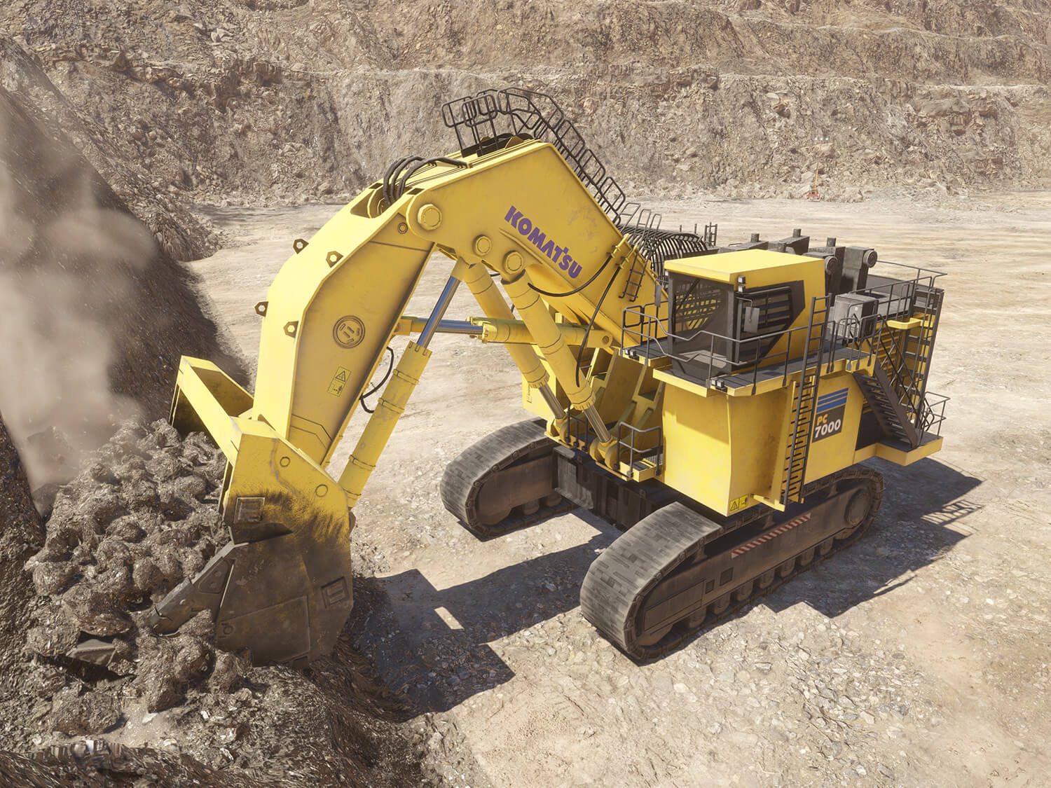 Komatsu PC5500-11, PC7000-11, PC8000E-6, PC7000E-11 - Digging Training