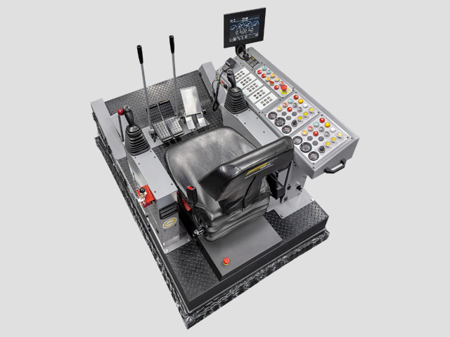 Liebherr R9800 Excavator Training Simulator Module (Overhead view)