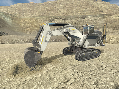 Liebherr R9800 Digging Training