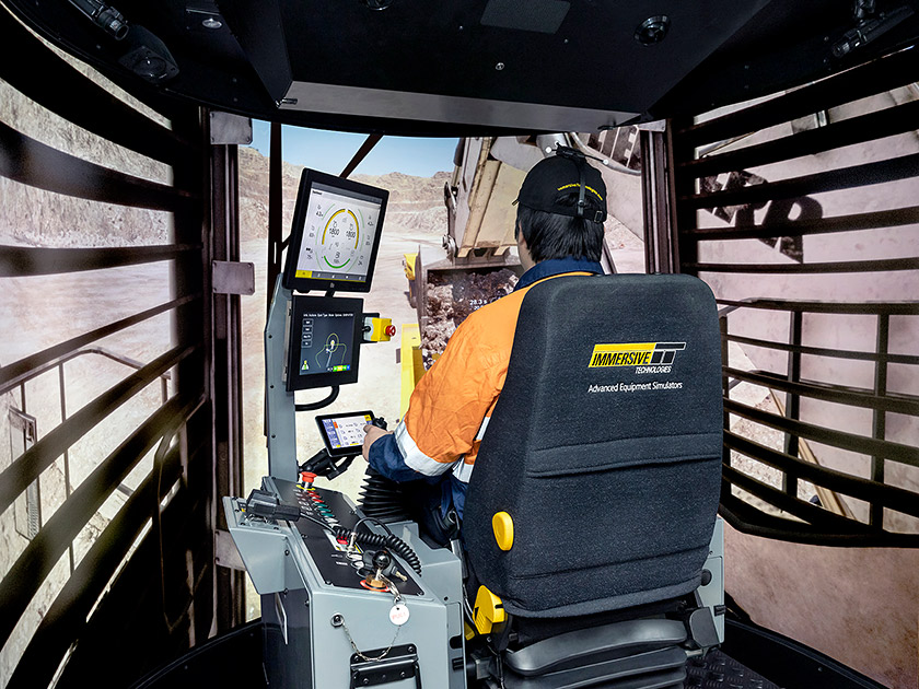 Liebherr R9600 Diesel Excavator Training Simulator Module