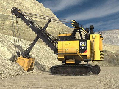 Cat 7495 Digging Training