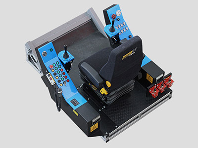 P&H 2800XPA, 4100XPB, 4100BOSS Rope Shovel Training Simulator Module (Overhead view)