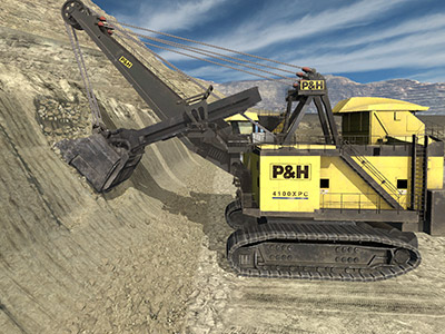 P&H 4100XPC AC, 4100C BOSS AC Electric Rope Shovels (TRC Dipper Only) Digging Training