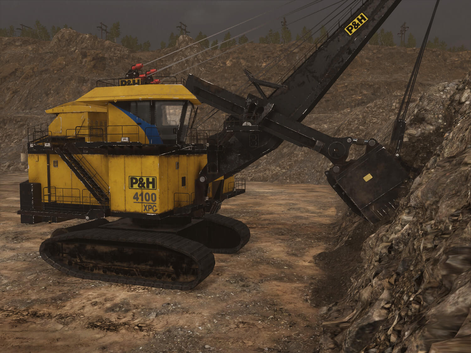 Komatsu P&H 4100XPC & 4800XPC Electric Rope Shovels (Next Gen Seat and Controls) Training for adverse weather