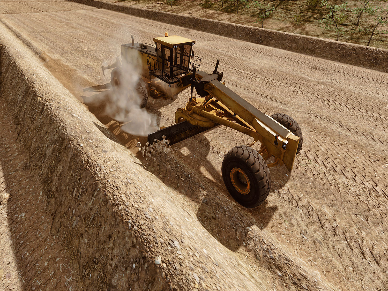 Cat 24 Motor Grader - Grading Training