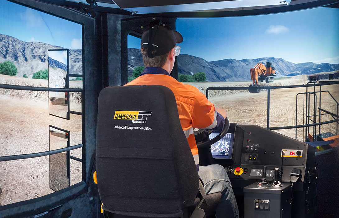 Simulator for Hitachi EH5000AC-3 Truck (Second Production Cabin)