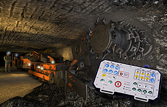 Simulator for JOY 14CM15 Continuous Miner