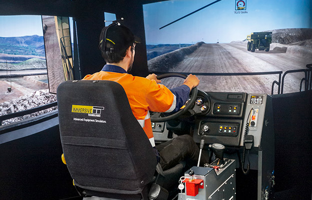 Simulator for Komatsu 730E-8 Haul Truck