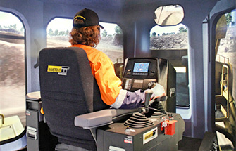 Simulator for Komatsu Dozer D375A-6